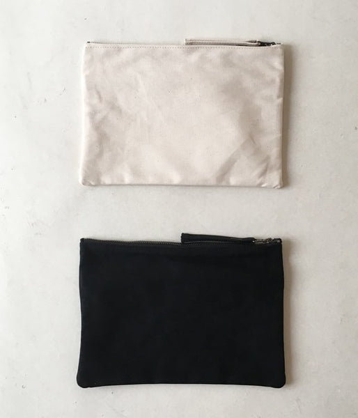 MHL./BASIC COTTON CANVAS POUCH (L)