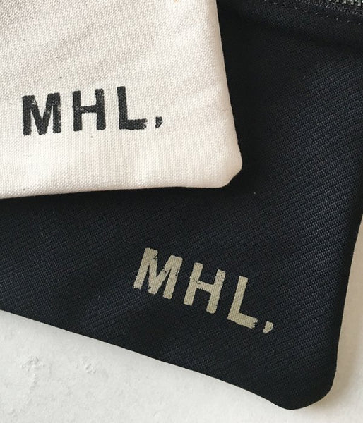 MHL./BASIC COTTON CANVAS POUCH (L)