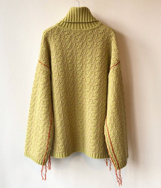 TAN/TURTLE-NECK SIDE STITCH PO (YELLOW)