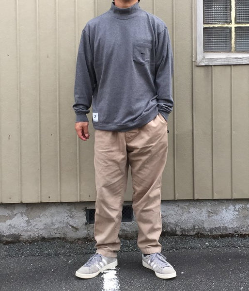 DESCENDANT/TURTOISE MOCK NECK LS (CHARCOAL)