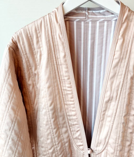 WRYHT/REVERSIVLE QUILT GAWN(CORAL)