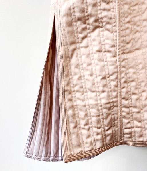 WRYHT/REVERSIVLE QUILT GAWN(CORAL)