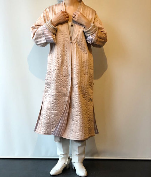 WRYHT/REVERSIVLE QUILT GAWN(CORAL)