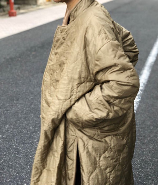 WRYHT/ASYMMETRY FRONT REVERSIBLE ORIENTAL COAT(BISQUE)