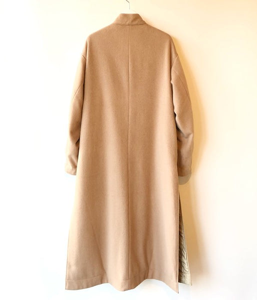 WRYHT/ASYMMETRY FRONT REVERSIBLE ORIENTAL COAT(BISQUE)
