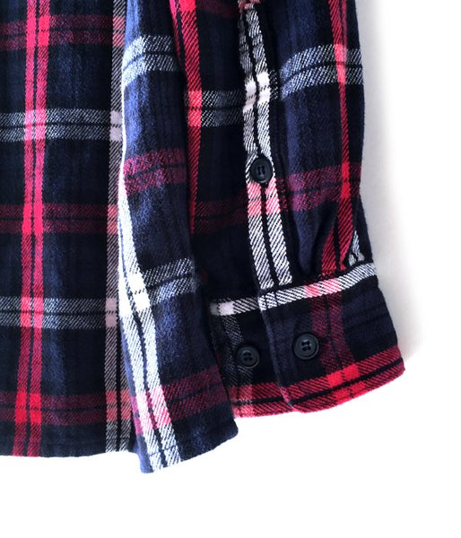 DESCENDANT/STONER HOODED LS SHIRT (NAVY)