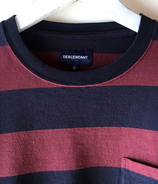 DESCENDANT/RICO LAYERD TEE (BURGUNDY)