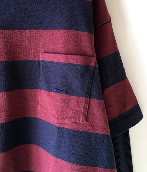 DESCENDANT/RICO LAYERD TEE (BURGUNDY)