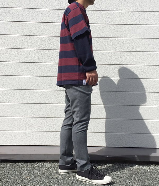DESCENDANT/RICO LAYERD TEE (BURGUNDY)