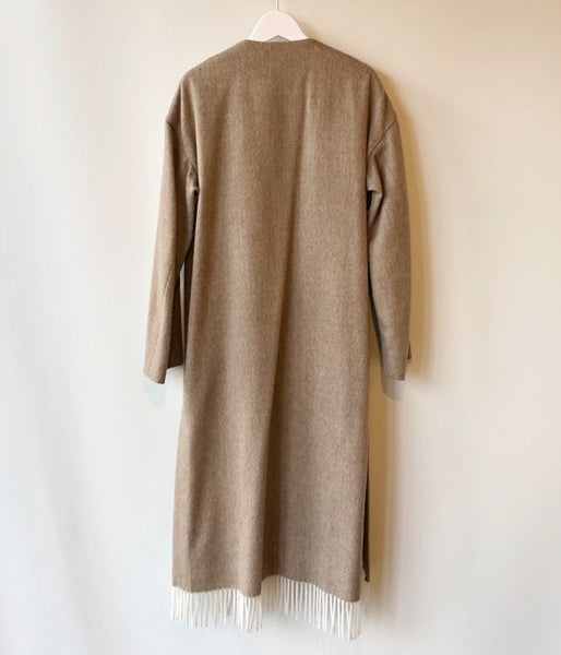 PHEENY/BEAVER FRINGE COAT(CAMEL)