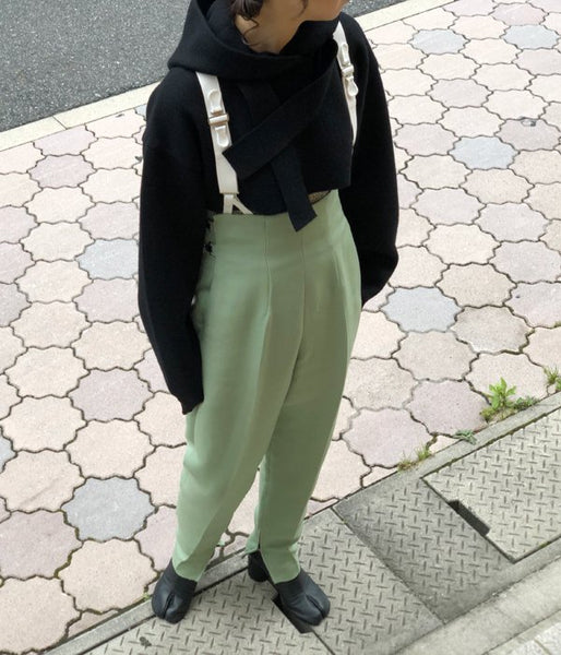 TAN/BOILED SHORT HOODIE (BLACK)