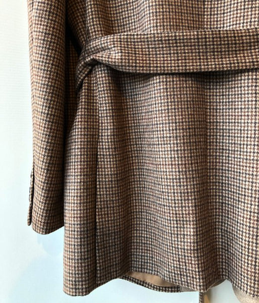 WRYHT/BELTED COUNTRY JACKET(COGNAC PLAID)