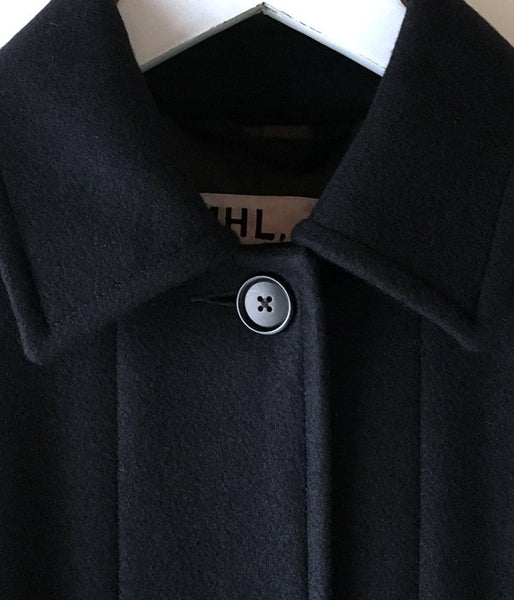 MHL./BASIC WOOL MELTON COAT WOMENS (NAVY)