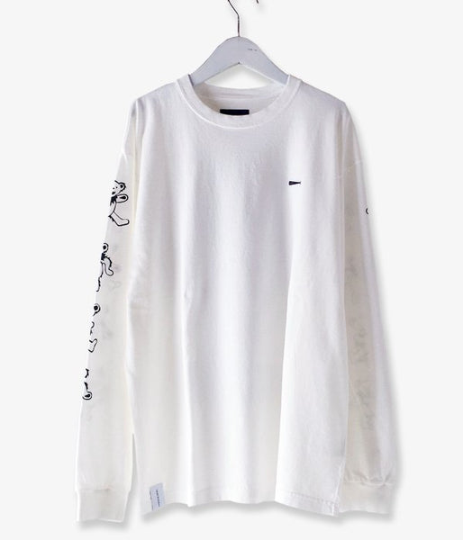 DESCENDANT/VORTEX CREW NECK LS (WHITE)