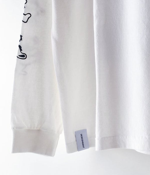 DESCENDANT/VORTEX CREW NECK LS (WHITE)