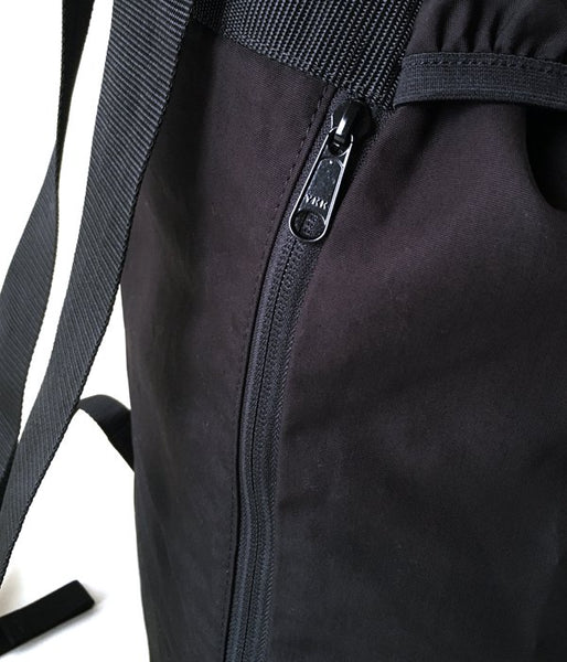 MHL./COTTON NYLON OXFORD BACK PACK (BLACK)