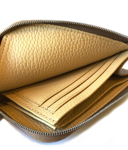 Aeta/PEBBLE GRAIN LEATHER WALLET TypeB(BEIGE)