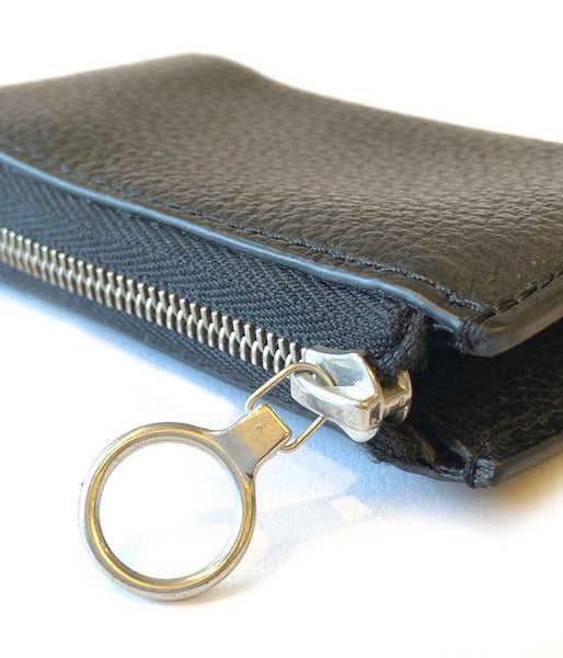 Aeta/PEBBLE GRAIN LEATHER COIN CASE(BLACK)