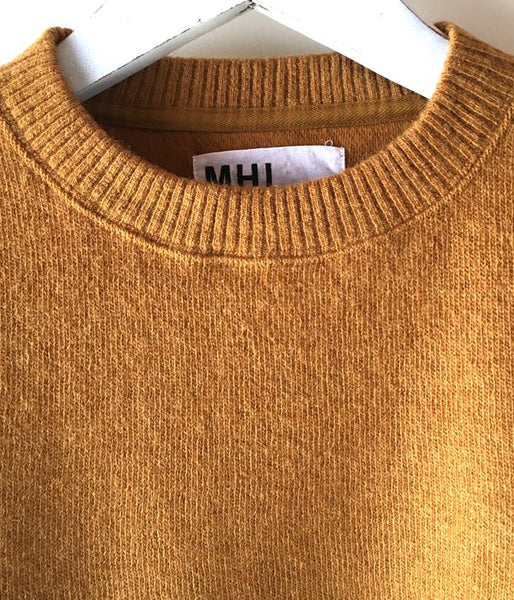 MHL./SOFT SHETLAND WOOL KNIT (ORANGE)