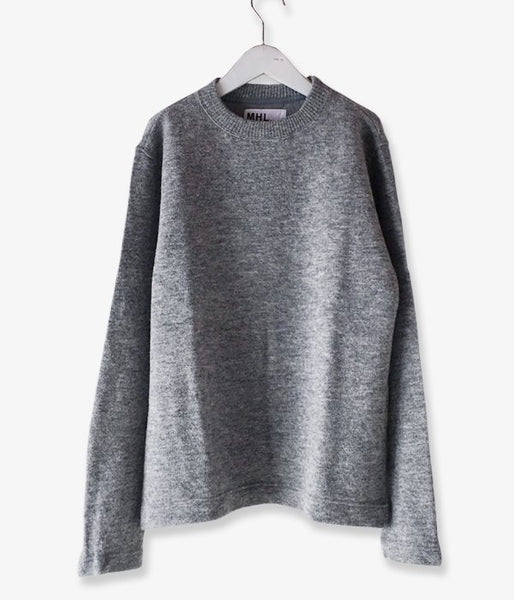 MHL./SOFT SHETLAND WOOL KNIT (GRAY)