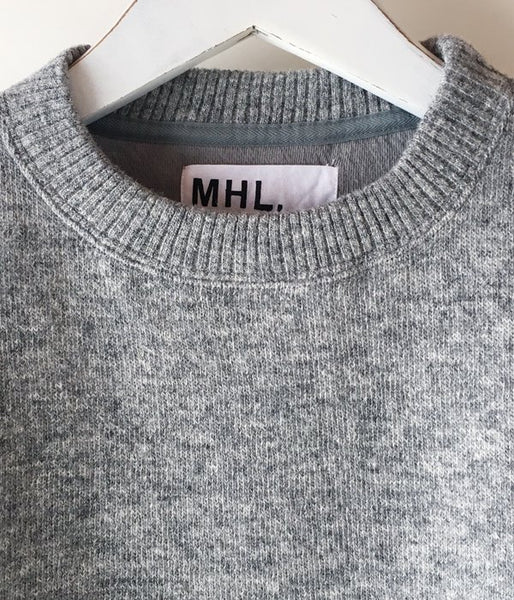 MHL./SOFT SHETLAND WOOL KNIT (GRAY)