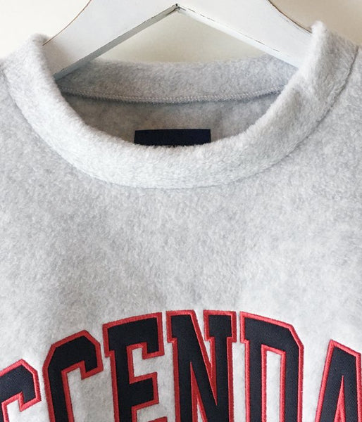 DESCENDANT/ROO FLEECE CREW NECK SWEATSHIRT (GRAY)