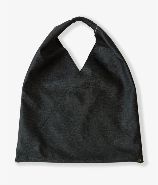 MM6 MAISON MARGIELA/LEATHER JAPANESE TOTE BAG(BLACK)(3)