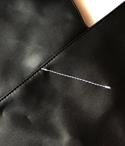 MM6 MAISON MARGIELA/ECO LEATHER JAPANESE TOTE BAG(BLACK)