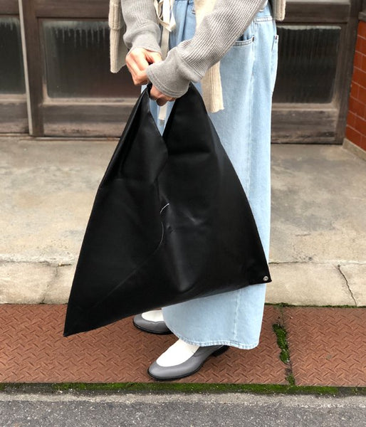 MM6 MAISON MARGIELA/ECO LEATHER JAPANESE TOTE BAG(BLACK)