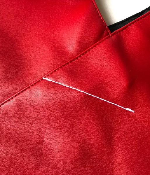 MM6 MAISON MARGIELA/ECO LEATHER JAPANESE TOTE BAG(RED)