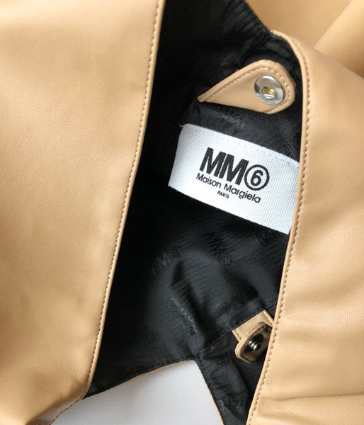 MM6 MAISON MARGIELA/ECO LEATHER JAPANESE TOTE BAG(BEIGE)