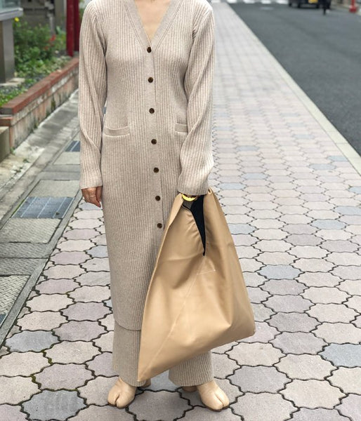 MM6 MAISON MARGIELA/ECO LEATHER JAPANESE TOTE BAG(BEIGE)