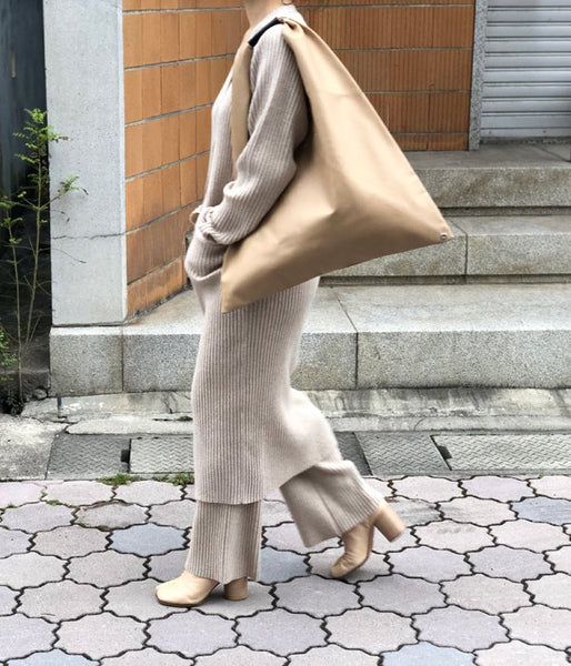 MM6 MAISON MARGIELA/ECO LEATHER JAPANESE TOTE BAG(BEIGE)