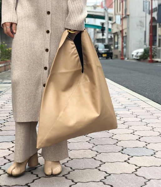 MM6 MAISON MARGIELA/ECO LEATHER JAPANESE TOTE BAG(BEIGE)
