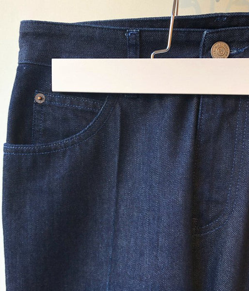 MM6 MAISON MARGIELA/CENTER PRESS DENIM PANTS(DARKBLUE)