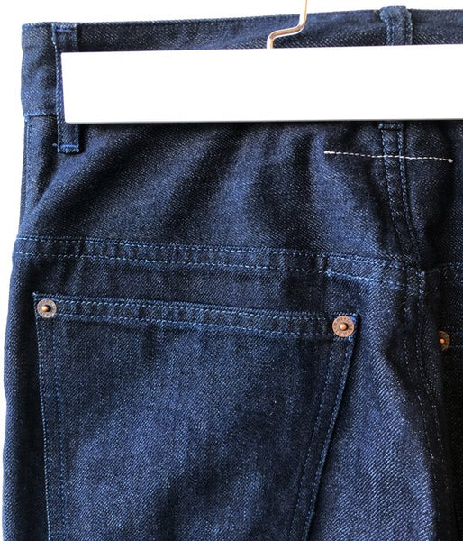 MM6 MAISON MARGIELA/CENTER PRESS DENIM PANTS(DARKBLUE)