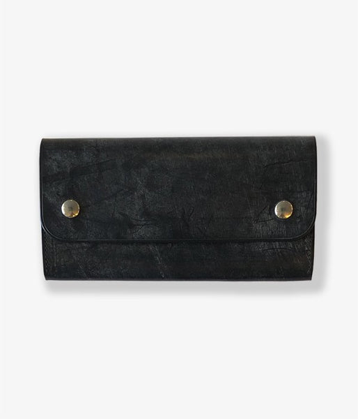 MARGARET HOWELL/BRIDLE LEATHER LONG WALLET(BLACK)(2)