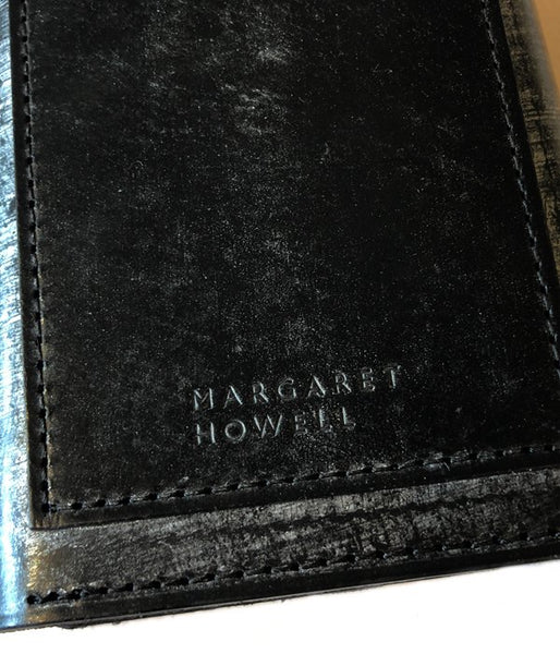 MARGARET HOWELL/BRIDLE LEATHER MINI WALLET(BLACK)