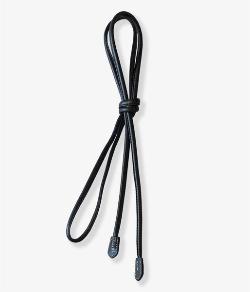 WRYHT/LEATHER STRING BELT(BLACK)(3)
