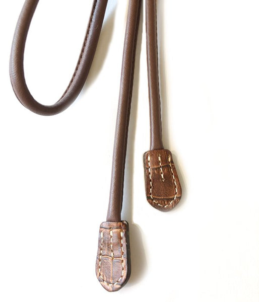 WRYHT/LEATHER STRING BELT(CHESTNUT)