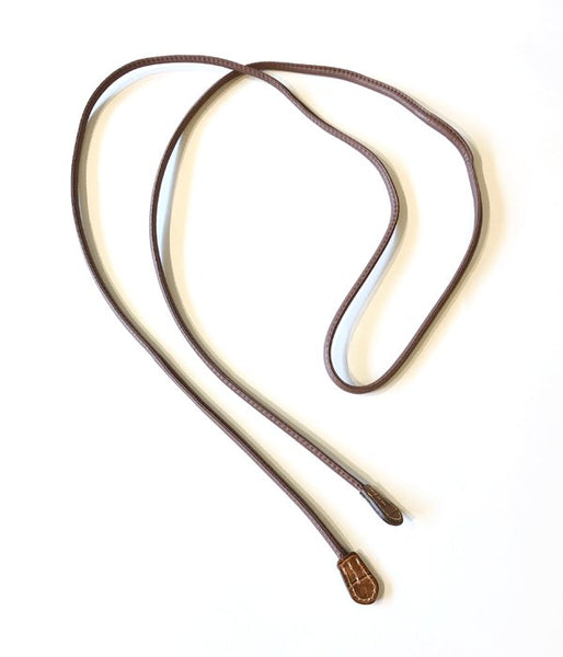 WRYHT/LEATHER STRING BELT(CHESTNUT)