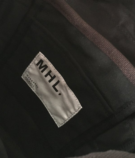MHL./VINTAGE WASHED NYLON BAG (BLACK)