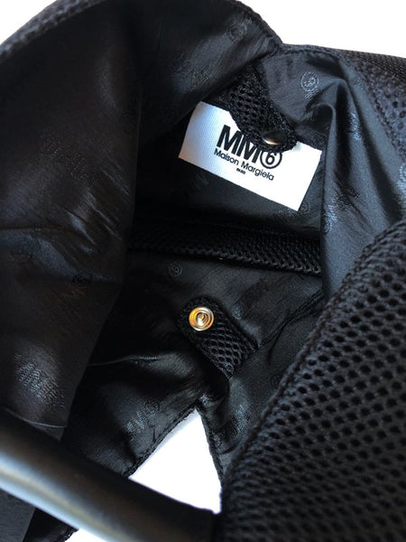 MM6 MAISON MARGIELA/MESH JAPANESE TOTE BAG MINI(BLACK)(3)