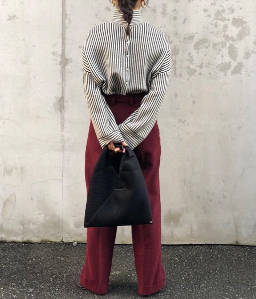 MM6 MAISON MARGIELA/MESH JAPANESE TOTE BAG MINI(BLACK)(3)