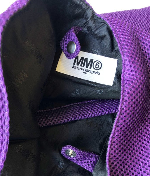 MM6 MAISON MARGIELA/MESH JAPANESE TOTE BAG MINI(PURPLE)