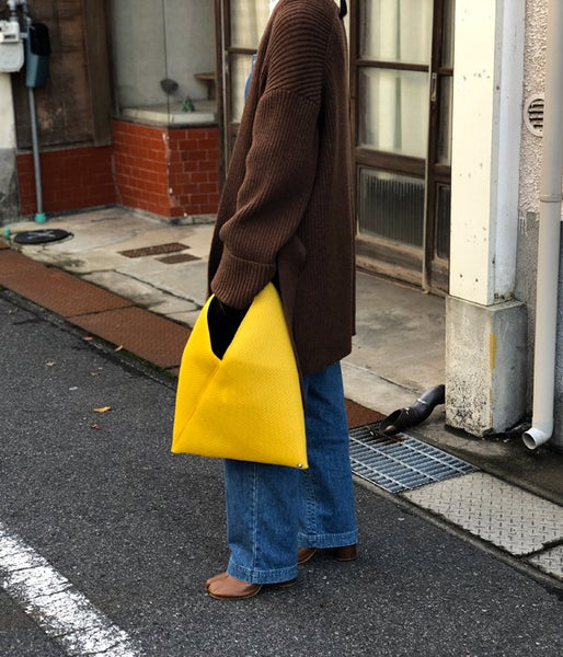 MM6 MAISON MARGIELA/MESH JAPANESE TOTE BAG MINI(YELLOW)