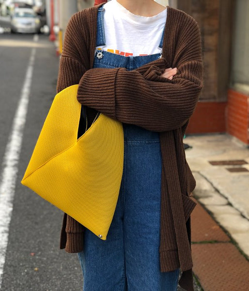 MM6 MAISON MARGIELA/MESH JAPANESE TOTE BAG MINI(YELLOW)