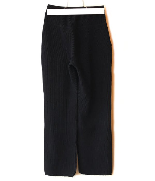 PHEENY/BIG WAFFLE SLIT PANTS(BLACK)(2)