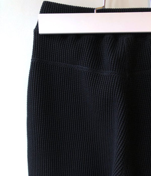 PHEENY/BIG WAFFLE SLIT PANTS(BLACK)(2)