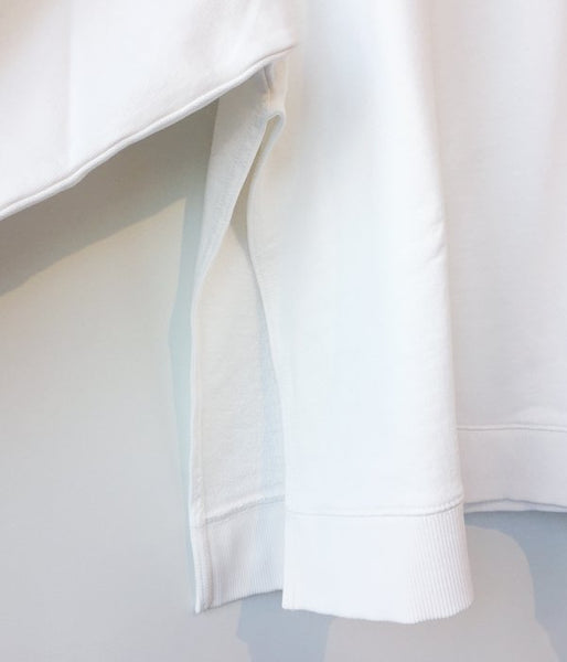 MM6 MAISON MARGIELA/SIDE SLIT LOGO BACK HOODIE(WHITE)